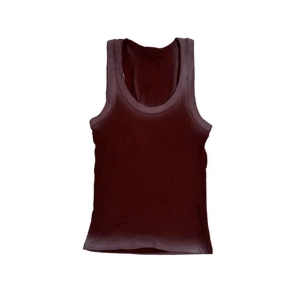 Vintage brick-red sleeveless