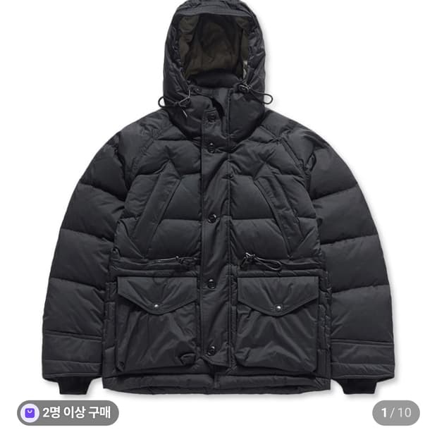 이스트로그 유틸리티 파카 패딩 블랙 