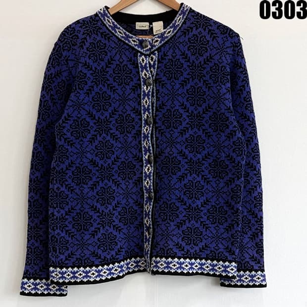 엘엘빈 L.L.Bean 우먼스 코튼 니트 가디건 M 0303