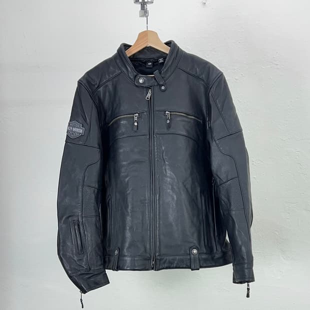 할리데이비슨 스윙 암 3-in-1 카우하이드 레더 벤트 테크니컬 라이더 