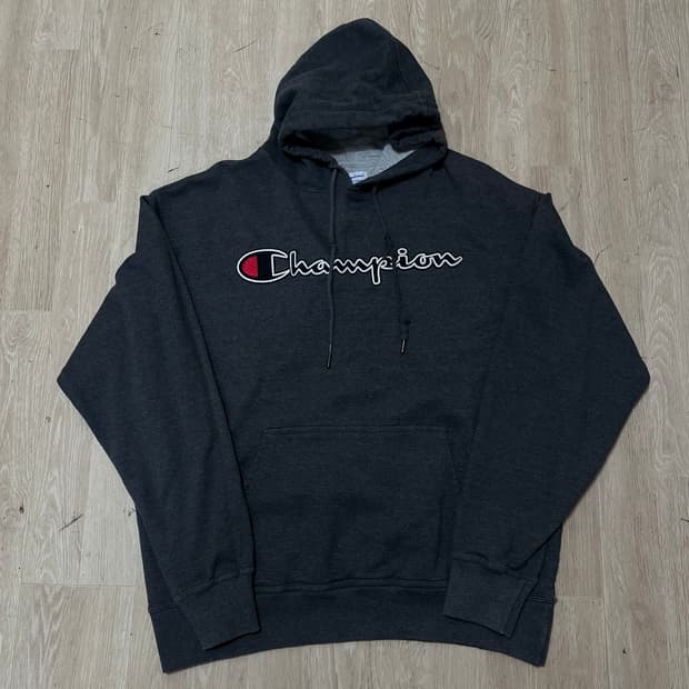 챔피온 스크립트 빅로고 후드티 L/100