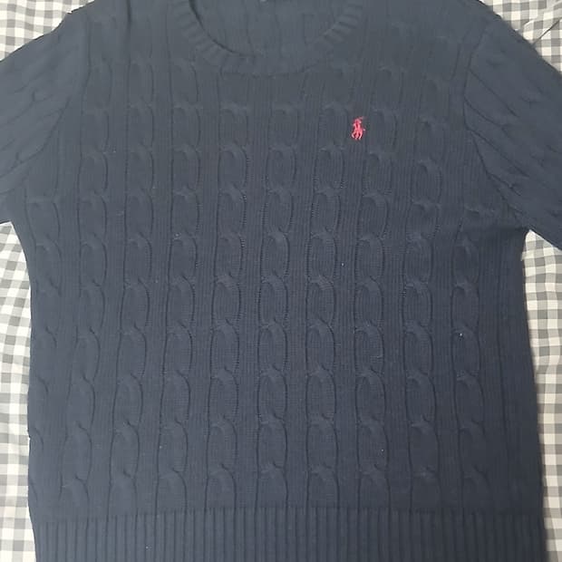 Polo Ralph Lauren 폴로 네이비색 꽈배기 니트 (사이즈 L)