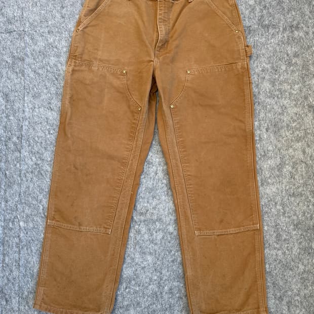 칼하트 B01 더블니 브라운 34X30