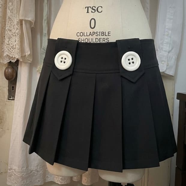 ANAP  button pleats skirt