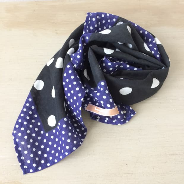 dot pattern scarf