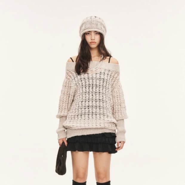 쓰리타임즈 멜로우탑 베이지