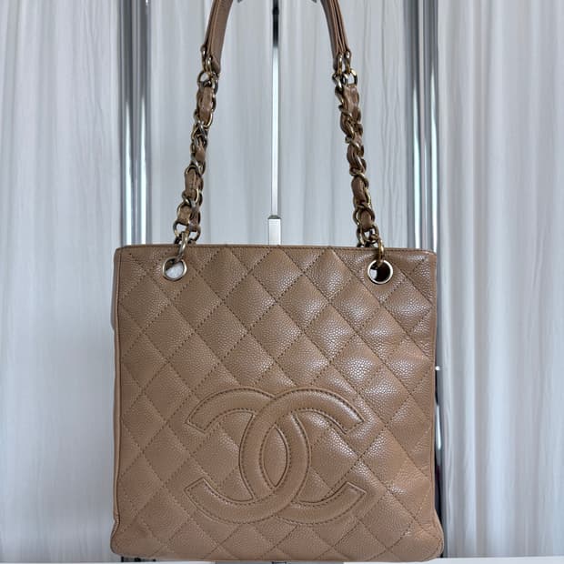 샤넬 쁘띠 샤핑백 베이지