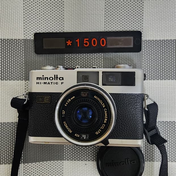미놀타 하이매틱 F 필름카메라 실버바디