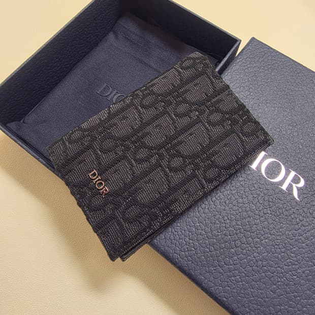 [저번달구매] 디올 오블리크 카드 홀더 오거나이저 지갑