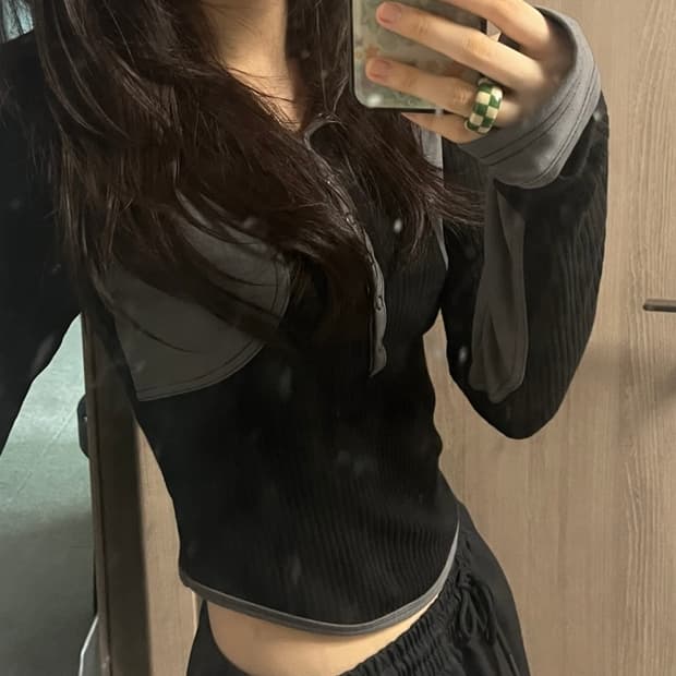 Smarturbanuseful coyseio 프롱 스냅 하프 후드집업 