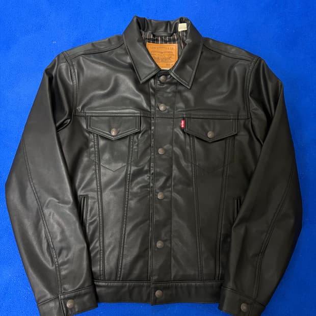 리바이스 레더 트러커 자켓 [M]