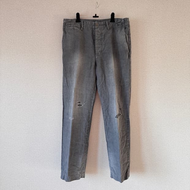 3)Visvim ict CHINO PANTS HW TAPER CRASH