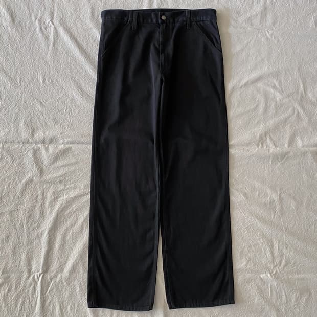 칼하트 블랙 심플 팬츠