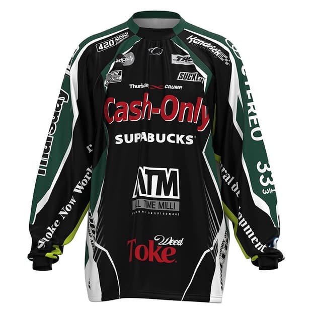 크럼프 THUR'SDAY420 x CRUMP 레이싱 져지 블랙 2