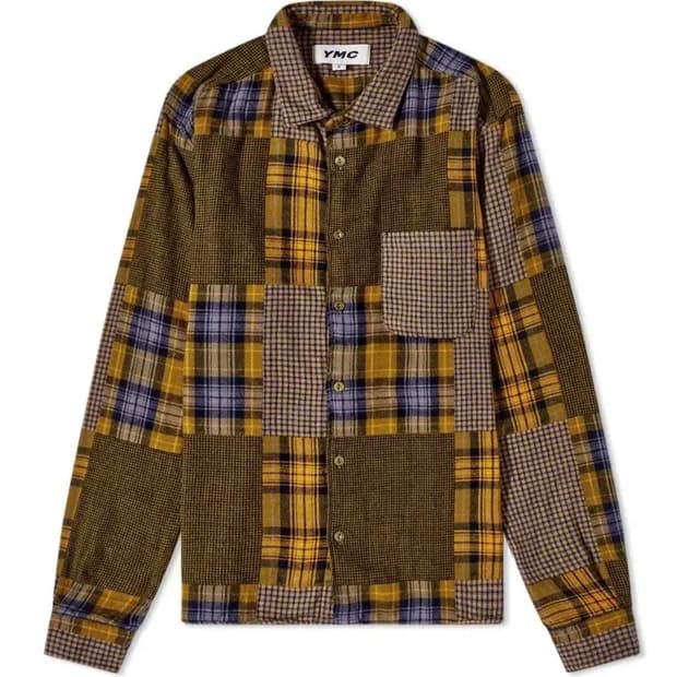 Ymc patchwork shirt 패치워크셔츠