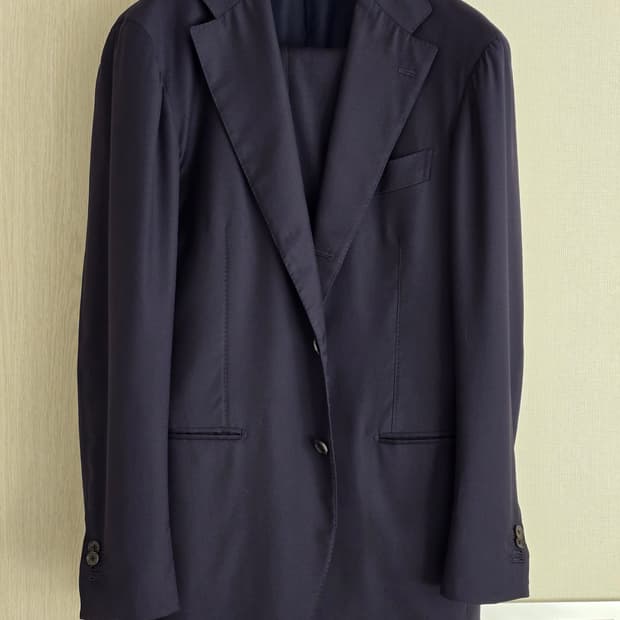 링자켓 로로피아나 130수 네이비 수트 50
