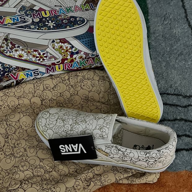 반스 x 무라카미 다카시 스컬 슬립온