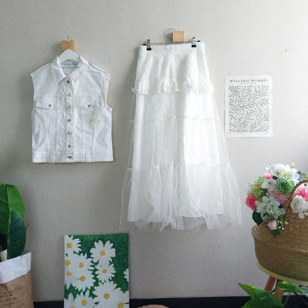 크리스챤디올 베스트 조끼36+샤스커트S 일괄