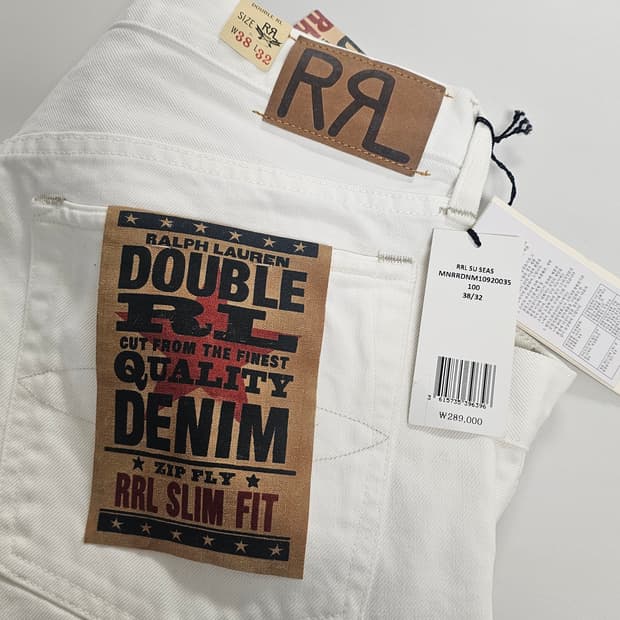 더블알엘 RRL 화이트스톤 데님 진 38