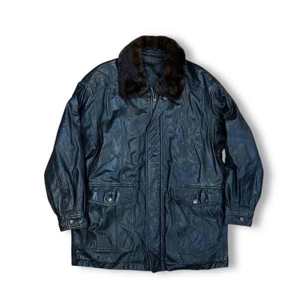 입생로랑 램스킨 레더 자켓