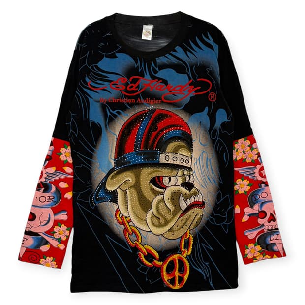 ed hardy 에드하디 패턴 티셔츠