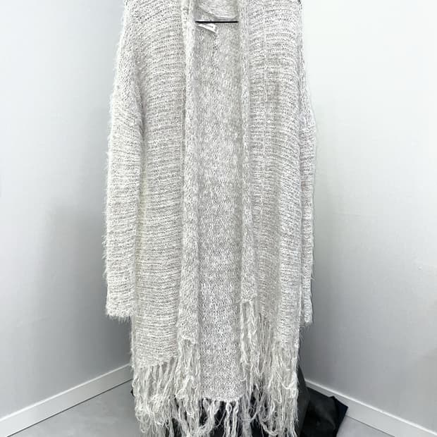 Abercrombie  Fringe Open Long Cardigan