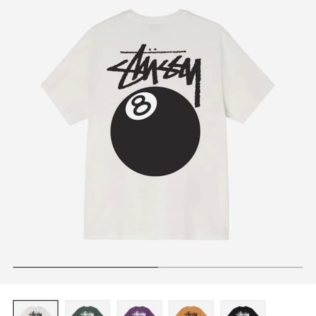 Stussy 8ball pigment t-shirt 스투시 반팔