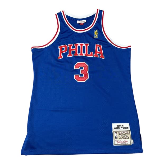 ✨ (바배) 필라델피아 NBA 미첼 & 네스 로드앨런 아이버슨 져지 유니