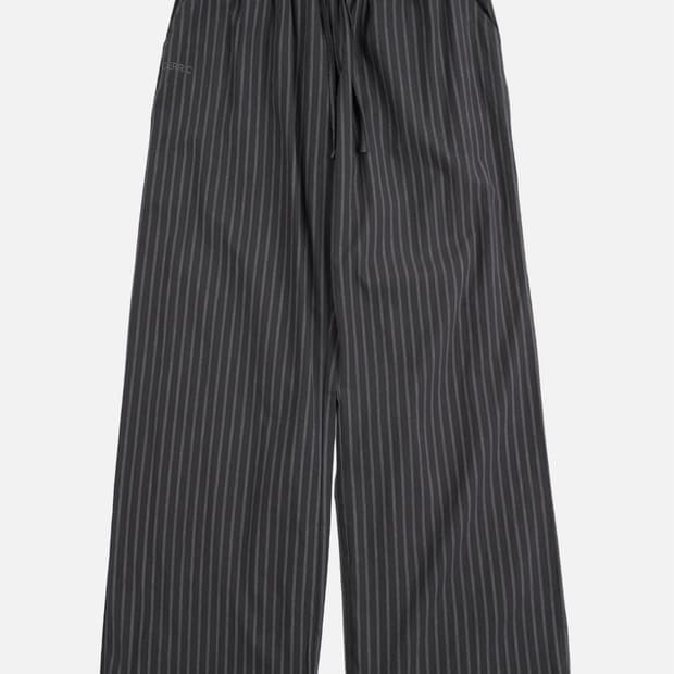 세릭 cerric Stripe Lounge Pants _ Charcoal