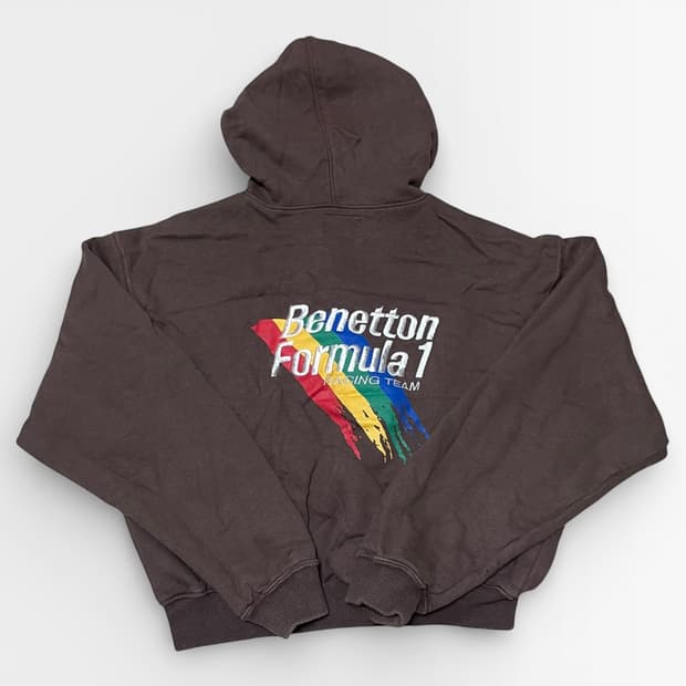 Benetton - 스냅 후드 자켓 (M-L 추천)