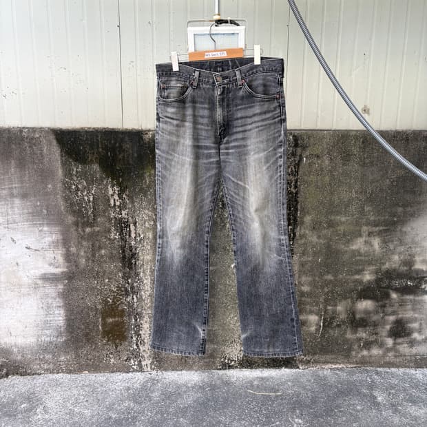 2000's 리바이스 517 부츠컷 흑청 팬츠