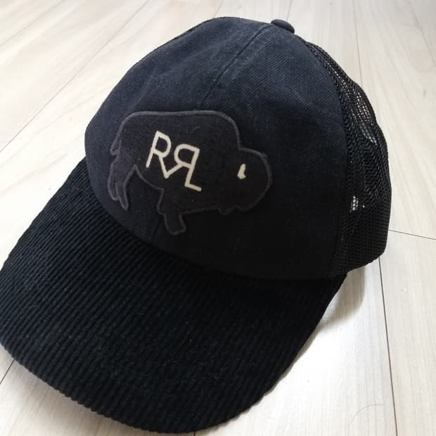 RRL 더블알엘 코듀로이 데님 빌 트러커 캡