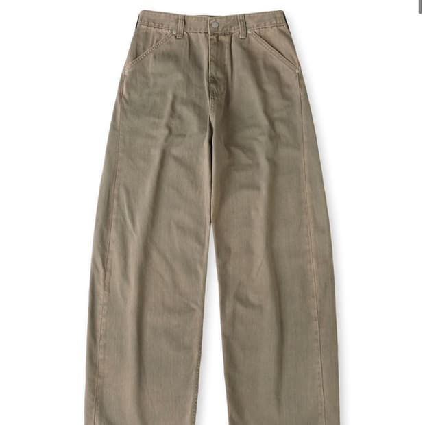 해칭룸 커브드진 워시드 올리브 2사이즈