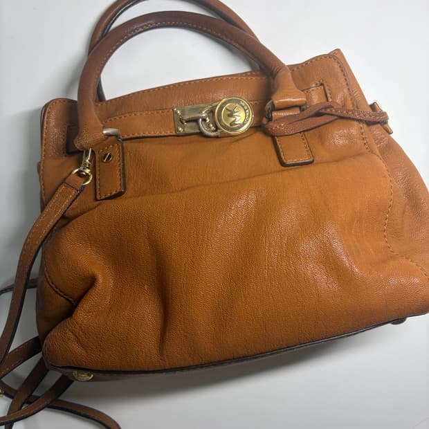 마이클코어스 michael kors 브라운 레더 토트백