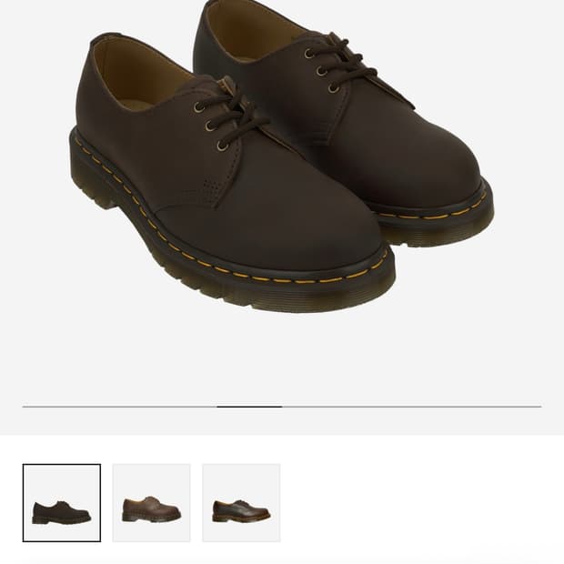 닥터마틴 1461 3홀 크레이지 홀스 다크브라운