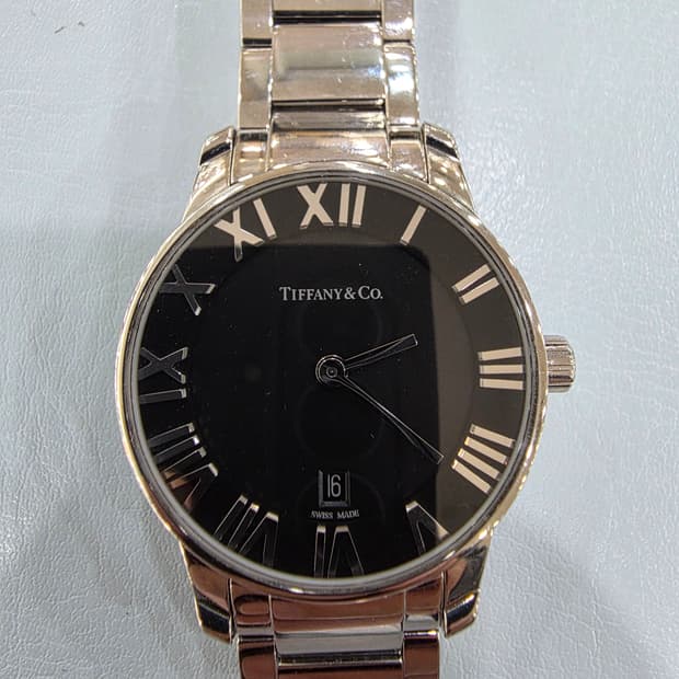 티파니 아틀라스 돔 메탈 시계 정품