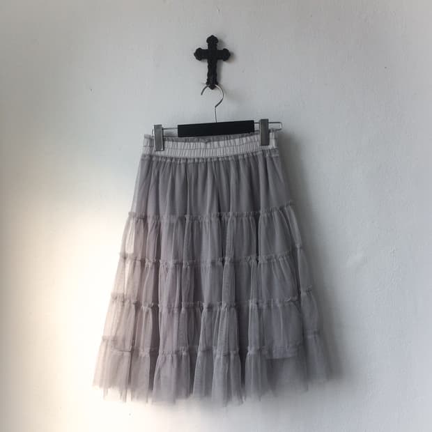 Sha layer midi skirt