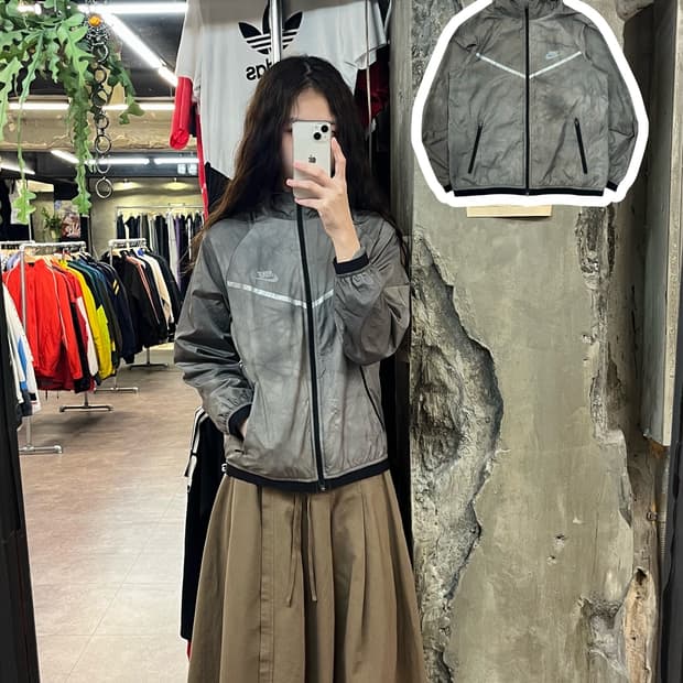 나이키 바람막이 그레이 L #csz1942