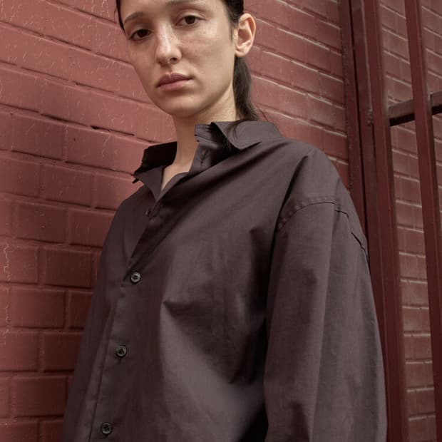 mudule oversized shirt burgundy