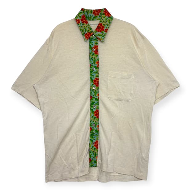 요지야마모토 패턴 반팔 셔츠