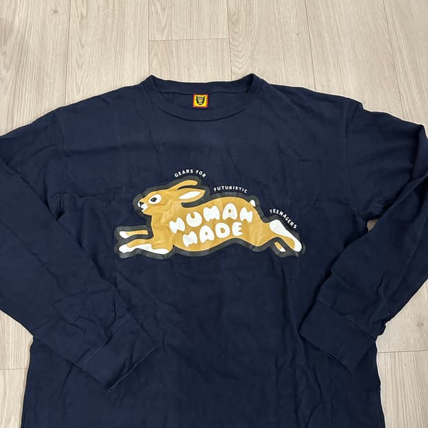 휴먼메이드 롱슬리브 긴팔 네이비 xl