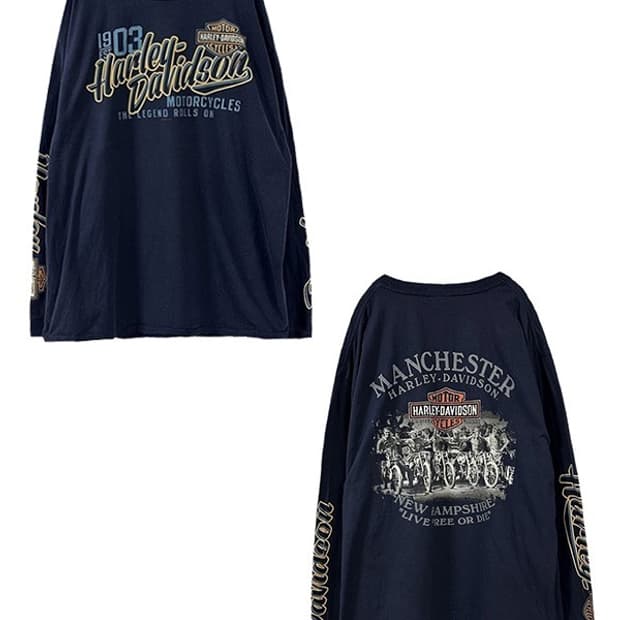 [XL] HARLEY DAVIDSON 15s HD 레터링 긴팔티