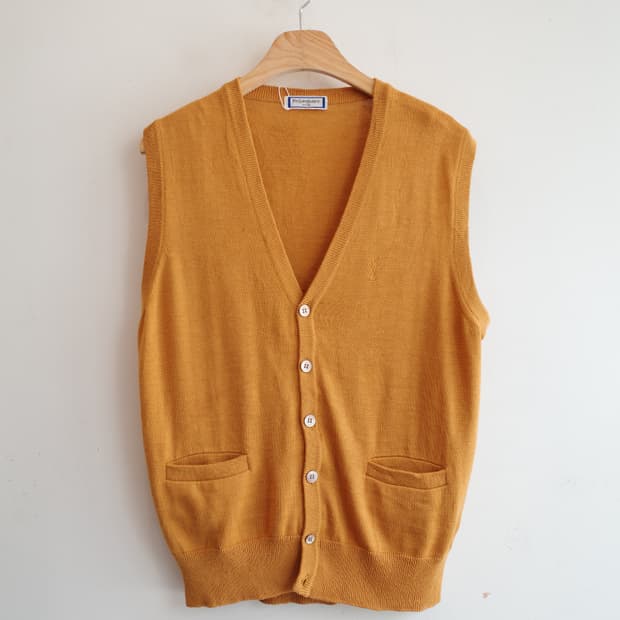 90s YvesSaintLaurent 입생로랑 빈티지 울&린넨 베스트