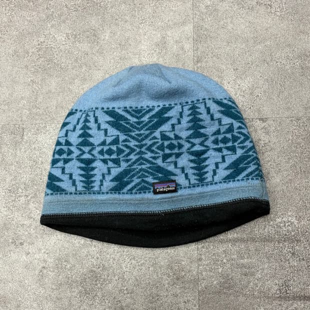 파타고니아 패턴 비니 모자