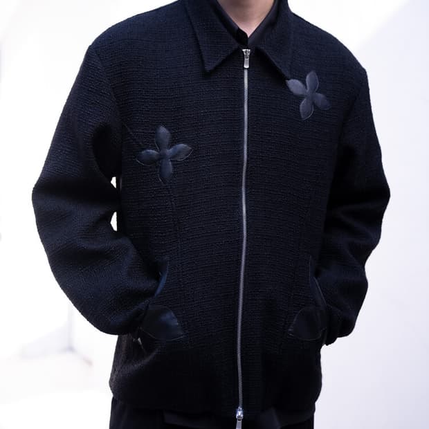 eyc 음양 Falling Flower Tweed Jacket