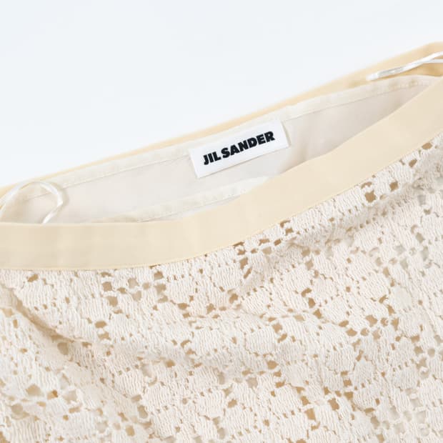 [Jil Sander] 2-Way 마크라메 레이어드 스커트