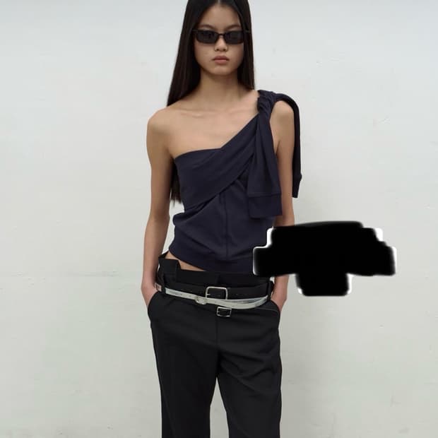 BUSTIER DETAIL JERSEY TOP LCDCtm