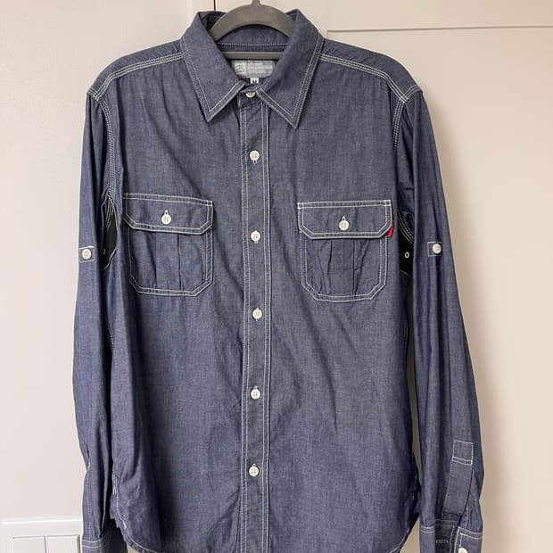 Stussy 스투시 샴브레이 워크셔츠 m