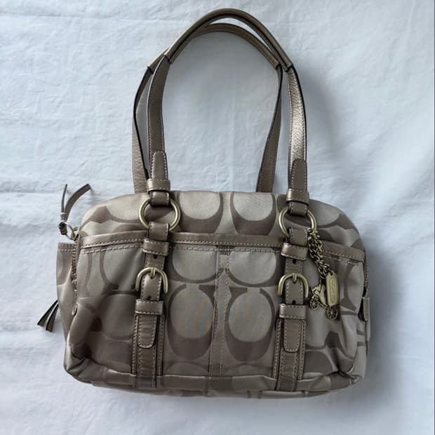 Coach champagne shoulder bag