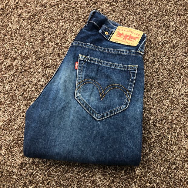 리바이스 902 워싱 데님 팬츠